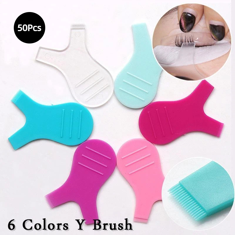 Eyelash Extension Y Shape - 50 Adet Yeniden Kullanılabilir Plastik Y