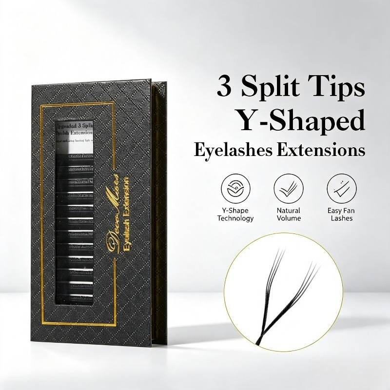 Eyelash Extension Y Shape - 3 Çift Uçlu Y Şeklinde Takma