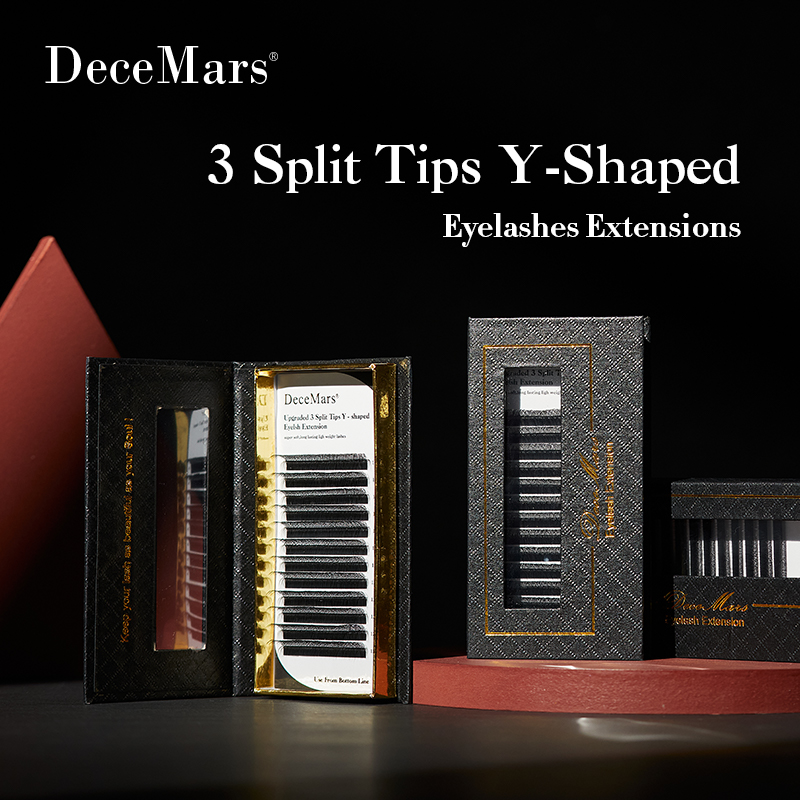 DeceMars 3 bölünmüş ipuçları Y - Eyelash Extension Y Shape incelemesi ve fiyatı