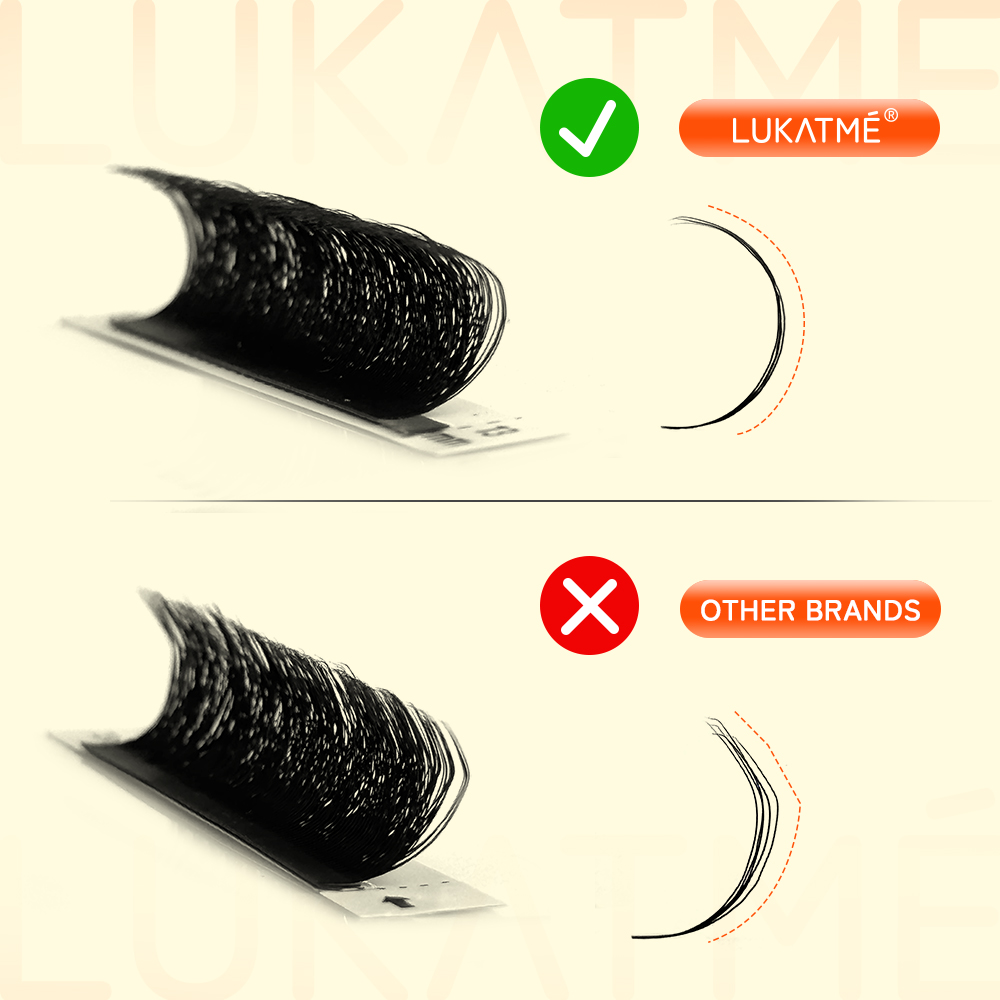 10 adet/takım LUKATME Premade  - Eyelash Extension Y Shape incelemesi ve fiyatı